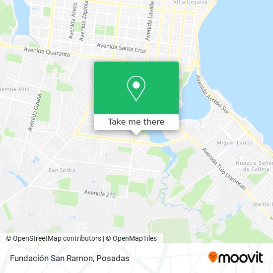 Fundación San Ramon map