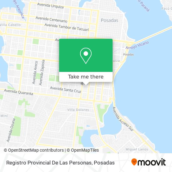 Registro Provincial De Las Personas map
