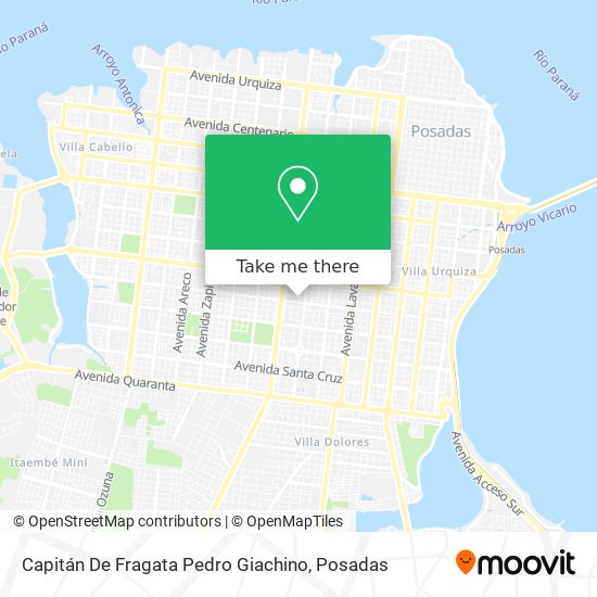 Capitán De Fragata Pedro Giachino map