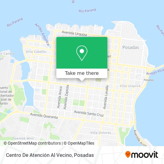 Centro De Atención Al Vecino map