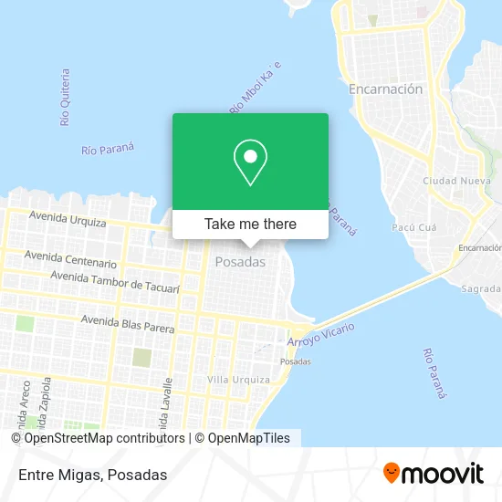 Entre Migas map