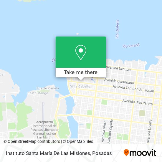 Mapa de Instituto Santa María De Las Misiones