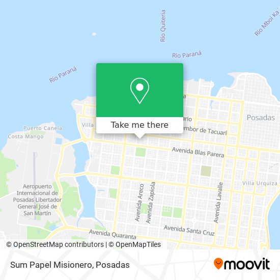 Mapa de Sum Papel Misionero