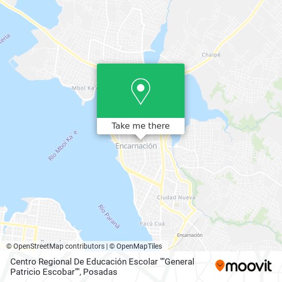 Centro Regional De Educación Escolar ""General Patricio Escobar"" map
