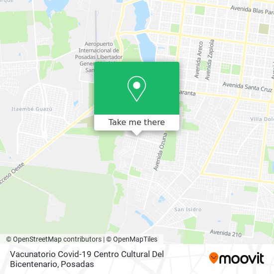 Vacunatorio Covid-19 Centro Cultural Del Bicentenario map