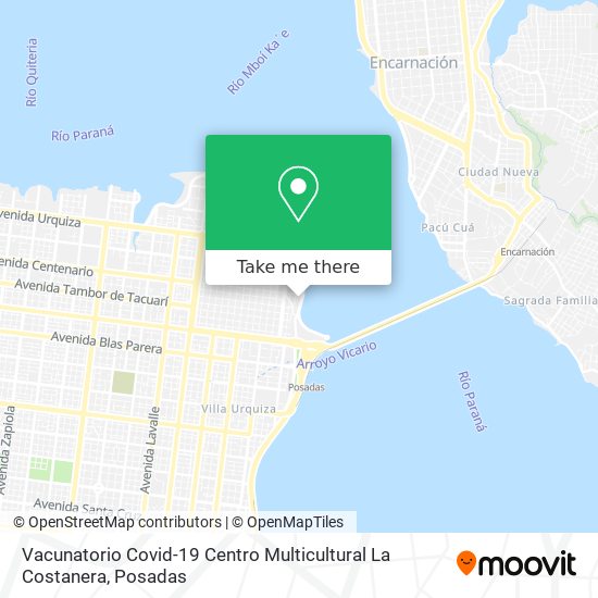 Vacunatorio Covid-19 Centro Multicultural La Costanera map