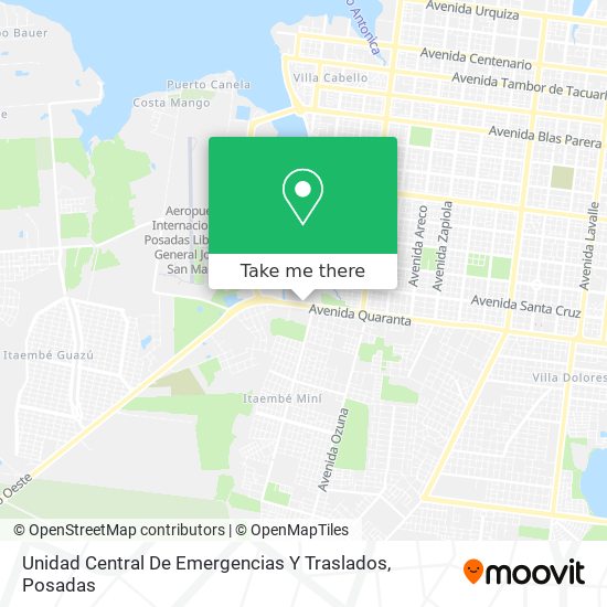 Mapa de Unidad Central De Emergencias Y Traslados
