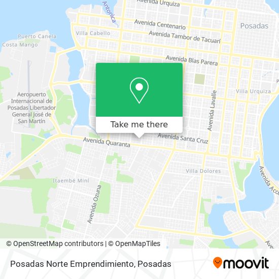 Posadas Norte Emprendimiento map