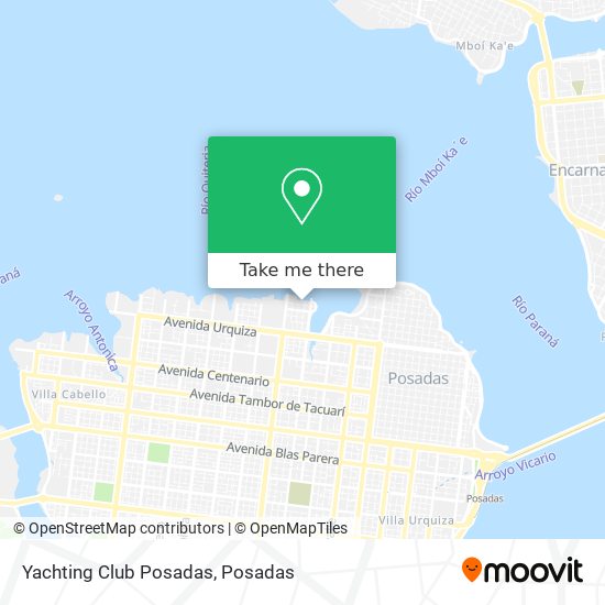 Yachting Club Posadas map