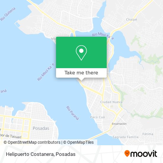 Mapa de Helipuerto Costanera