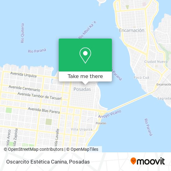 Mapa de Oscarcito Estética Canina