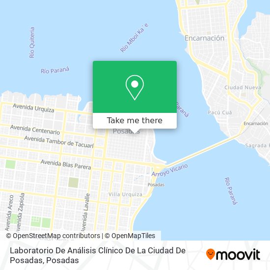 Laboratorio De Análisis Clínico De La Ciudad De Posadas map