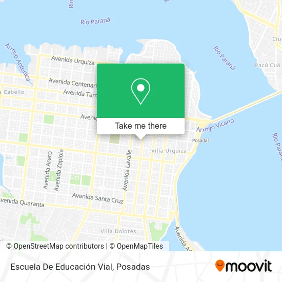 Escuela De Educación Vial map