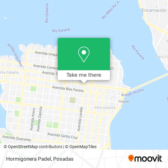 Mapa de Hormigonera Padel