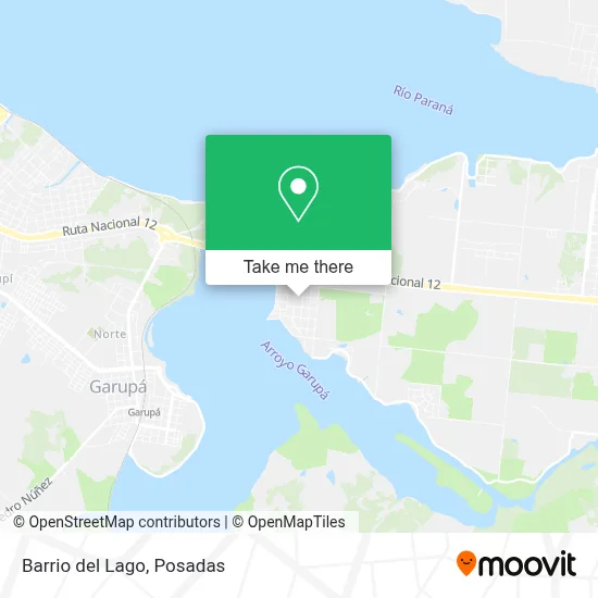Barrio del Lago map