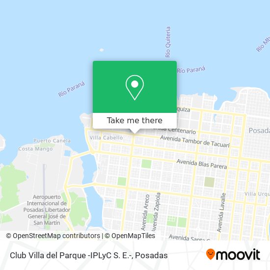 Club Villa del Parque -IPLyC S. E.- map
