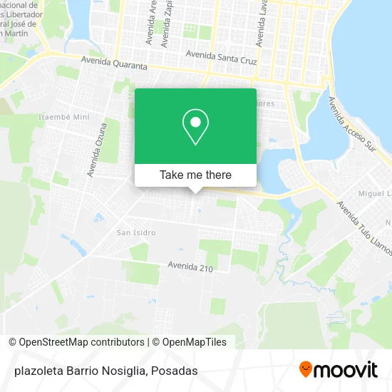 plazoleta Barrio Nosiglia map