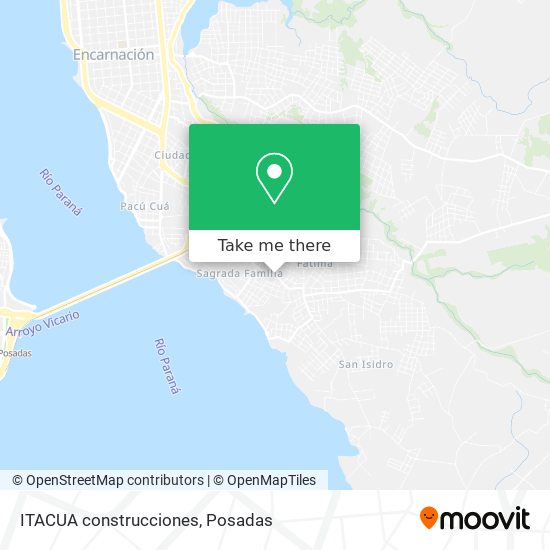 ITACUA construcciones map