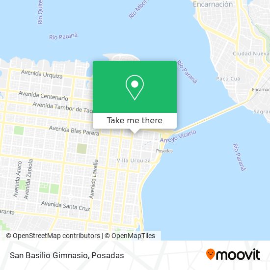Mapa de San Basilio Gimnasio