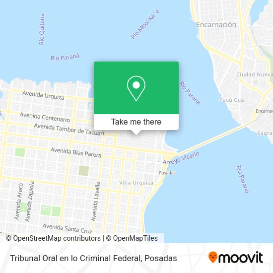 Tribunal Oral en lo Criminal Federal map