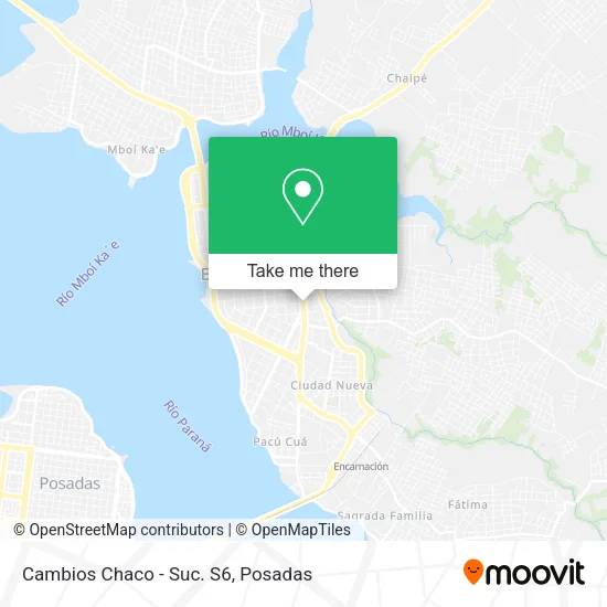 Cambios Chaco - Suc. S6 map