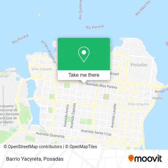 Barrio Yacyreta map