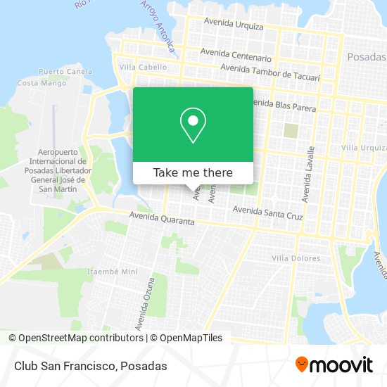 Club San Francisco map