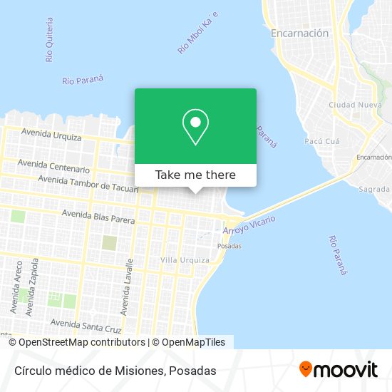 Mapa de Círculo médico de Misiones