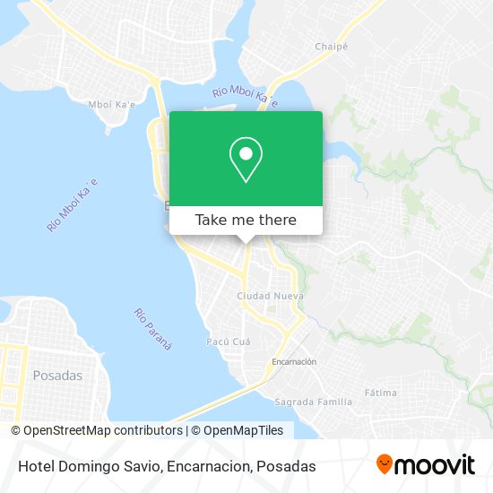 Mapa de Hotel Domingo Savio, Encarnacion