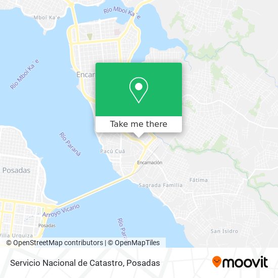 Servicio Nacional de Catastro map