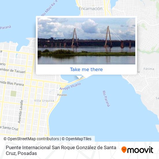 Puente Internacional  San Roque González de Santa Cruz map