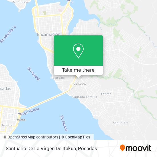 Mapa de Santuario De La Virgen De Itakua