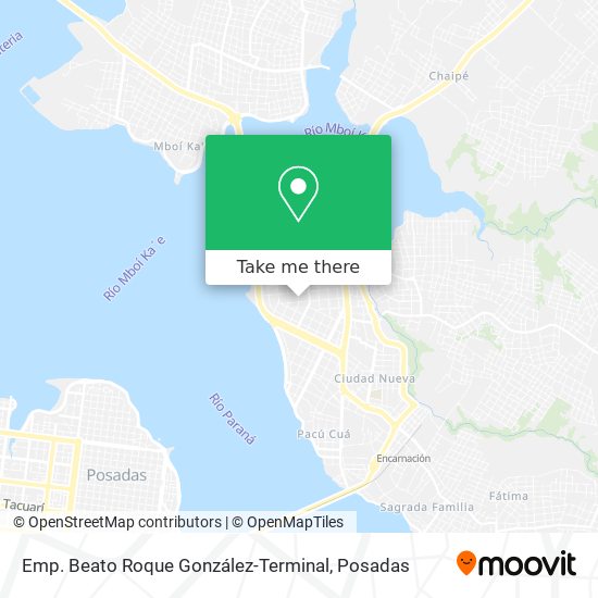 Emp. Beato Roque González-Terminal map