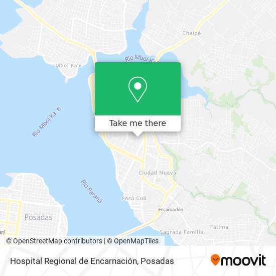 Hospital Regional de Encarnación map