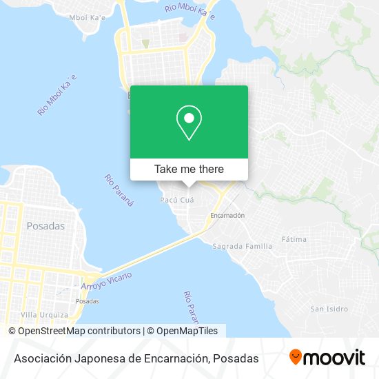 Mapa de Asociación Japonesa de Encarnación