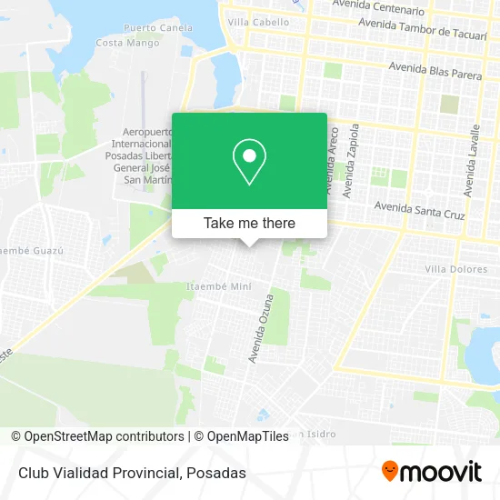 Club Vialidad Provincial map