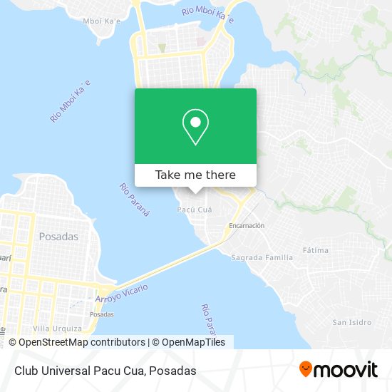 Club Universal Pacu Cua map