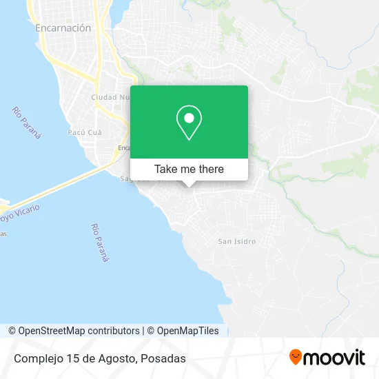 Complejo 15 de Agosto map