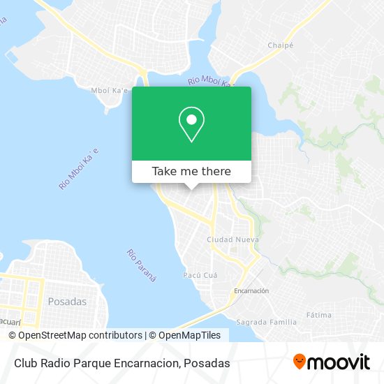 Club Radio Parque Encarnacion map