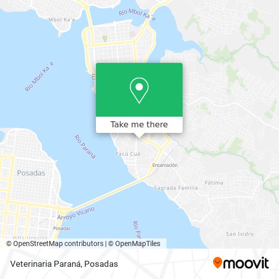 Mapa de Veterinaria Paraná