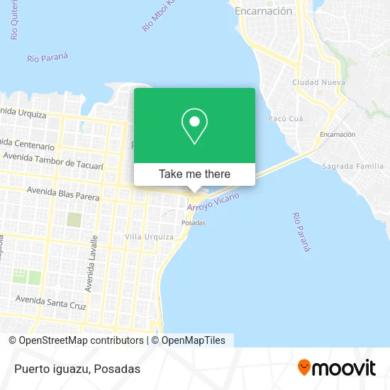 Mapa de Puerto iguazu