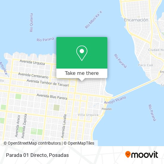 Mapa de Parada 01 Directo