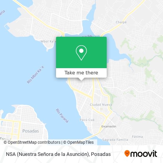 Mapa de NSA (Nuestra Señora de la Asunción)