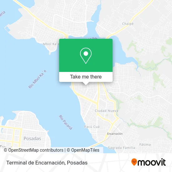 Terminal de Encarnación map