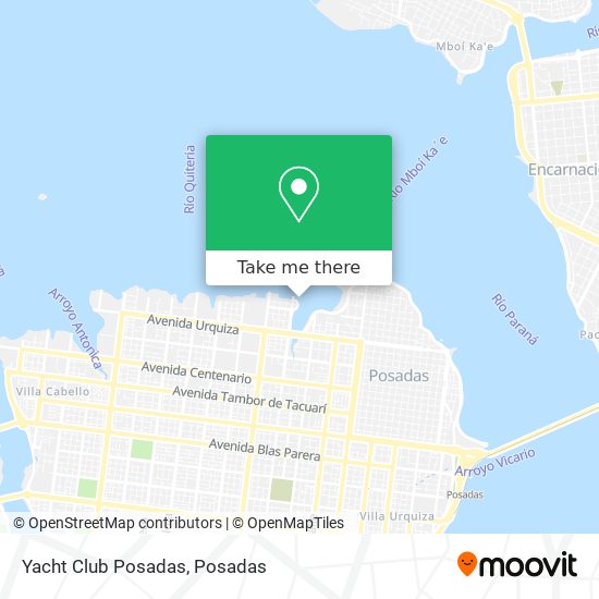 Yacht Club Posadas map