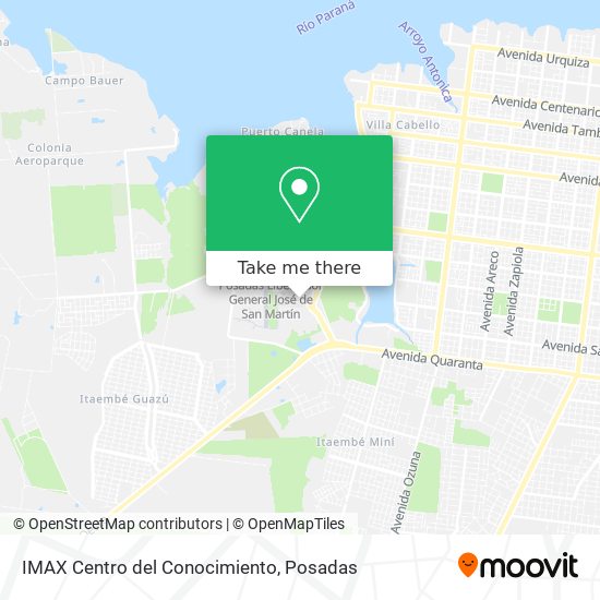 IMAX Centro del Conocimiento map