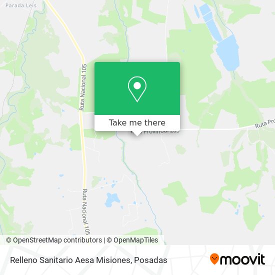 Relleno Sanitario Aesa Misiones map
