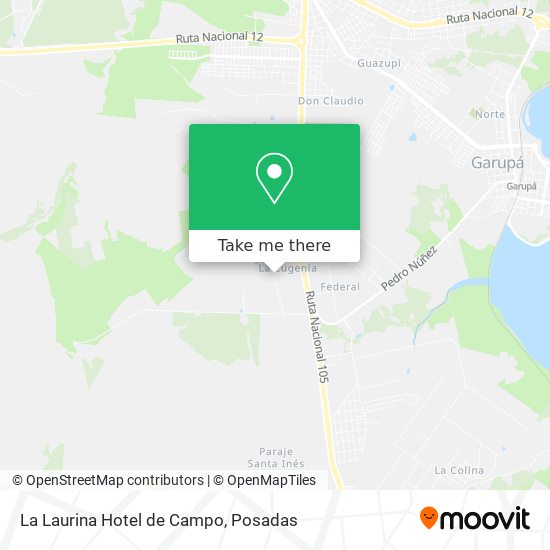 La Laurina Hotel de Campo map