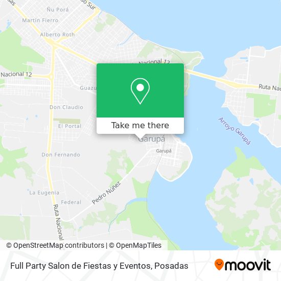 Full Party Salon de Fiestas y Eventos map