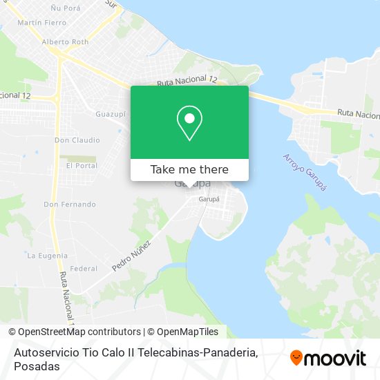 Autoservicio Tio Calo II Telecabinas-Panaderia map